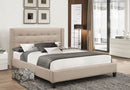 Raul Bed Frame - Beige - Double/Queen/King - The Fine Furniture