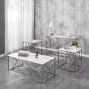 Mavis Coffee Table Set - White Marble - The Fine Furniture