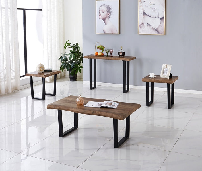 Paulina Coffee Table Set - Edge Wood - The Fine Furniture