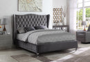 Ramiro Bed Frame - Grey - Queen/King - The Fine Furniture
