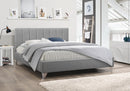 Samira Bed Frame - Light Grey - Double/Queen - The Fine Furniture