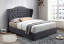 Alaric Bed Frame - Grey - Queen/King - The Fine Furniture
