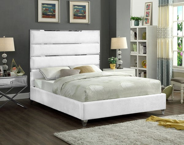 Zendaya Bed Frame - White - Queen/King - The Fine Furniture