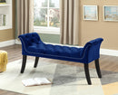 Mya Bench - Navy Blue Velvet - The Fine Furniture