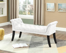 Mya Bench - Cream Velvet - The Fine Furniture