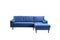 Noah 2pc Sectional Sofa - Blue - The Fine Furniture