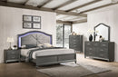Aliyah 6pc Bedroom Set - Queen/King - Grey - The Fine Furniture
