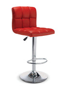Leonel Bar Stool - Red ( Set of 2) - The Fine Furniture