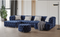 Valentino U Sectional Sofa - Velvet fabric - The Fine Furniture