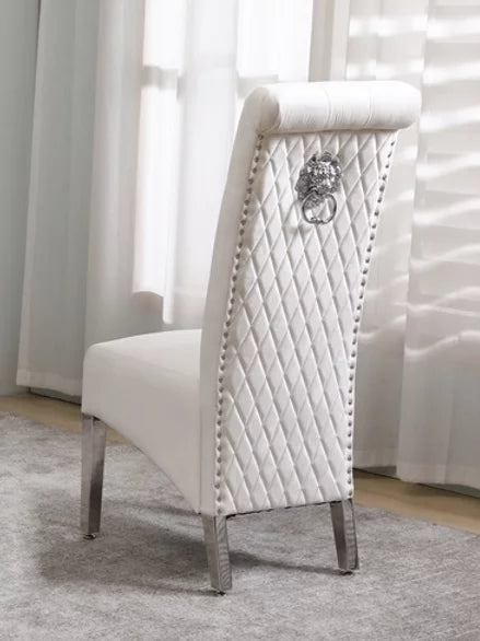 Theo Chair - Creme Velvet - The Fine Furniture