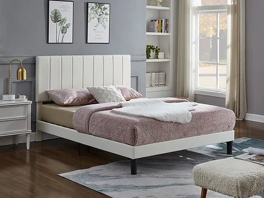 Cole Bed Frame - White - Double/Queen/King - The Fine Furniture