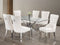 Arthur 7pc Dining table set - Creme Velvet - The Fine Furniture