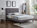 Cole Bed Frame - Grey Fabric - Double/Queen/King - The Fine Furniture