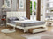 Sophia Bed Frame - White Leather - Double/Queen - The Fine Furniture