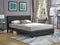 Juan Bed Frame - Black Leather - Double/Queen - The Fine Furniture