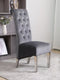 Theo Chair - Grey Velvet - The Fine Furniture