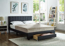 Allie Bed Frame - Double/Queen - Black - The Fine Furniture