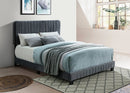 Lilith Bed Frame - Double/Queen/King - Grey Velvet - The Fine Furniture