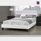 Nolan Bed Frame Platform White - The Fine Furniture