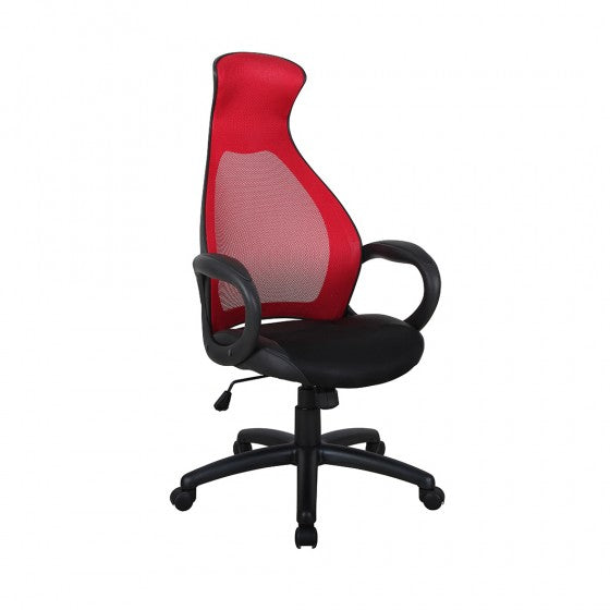 Roberto Office Chair - Red - The Fine Furniture
