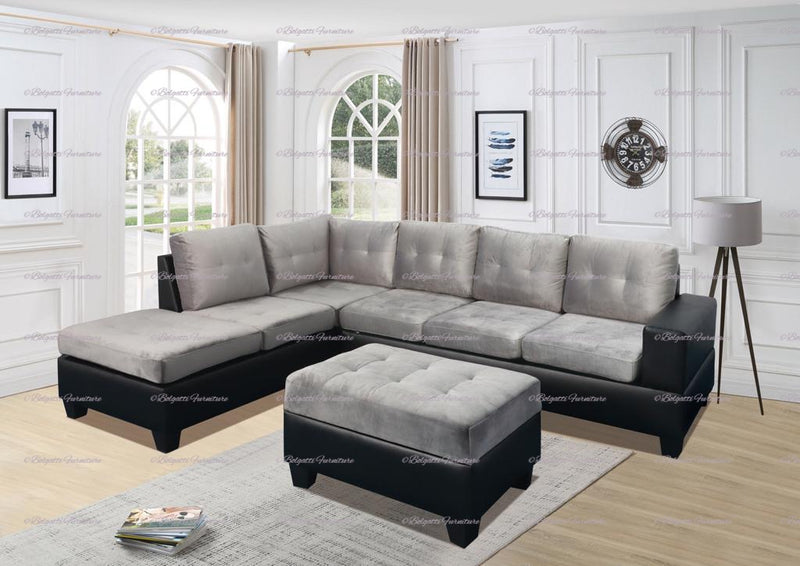 Georgetown Sectional Sofa Set - Grey - The Fine Furniture