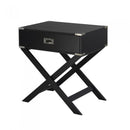 Donovan Side Table - Black - The Fine Furniture