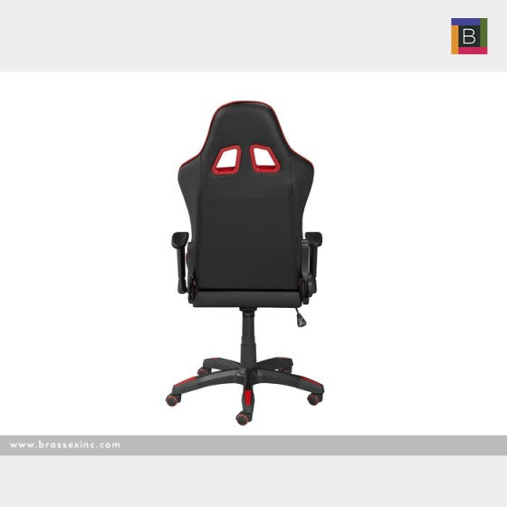 Finnegan Office Chair - Black & Red - The Fine Furniture