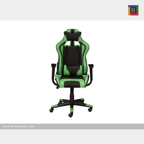 Allen Office Chair - Black/Green - The Fine Furniture
